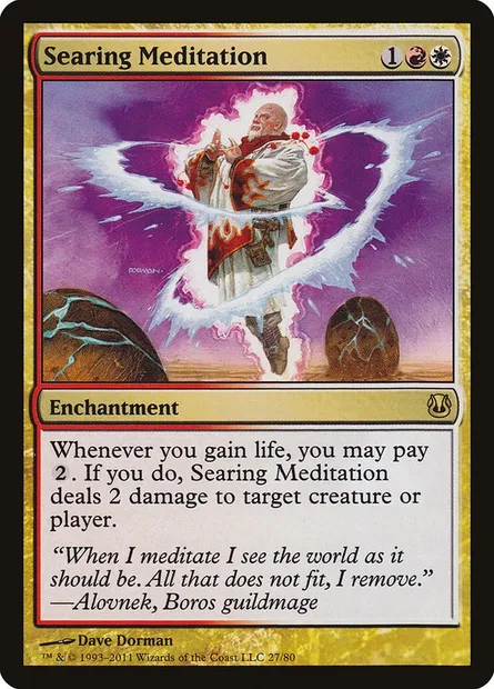 Searing Meditation, Magic card DDH 27 — Duel Decks: Ajani vs. Nicol Bolas set