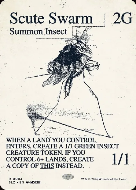 Scute Swarm, Magic card SLZ 84 — The Zeta Set set