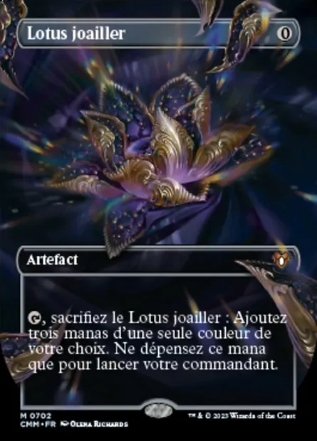 Lotus joailler, carte Magic CMM 702 — extension Commander Masters