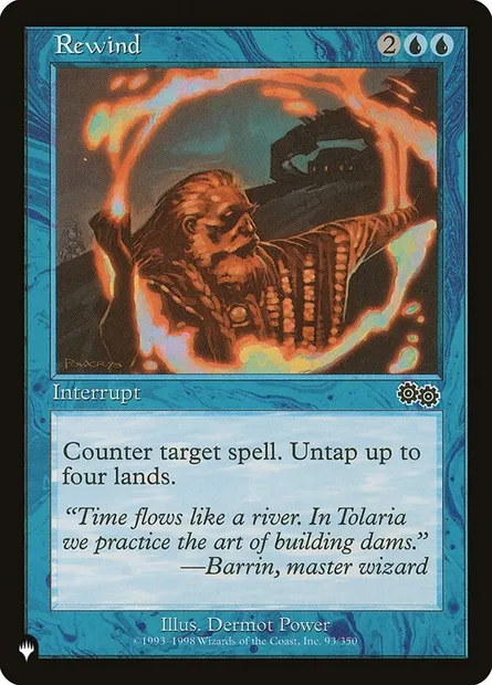 Rembobinage, carte Magic PLST USG-93 — extension The List
