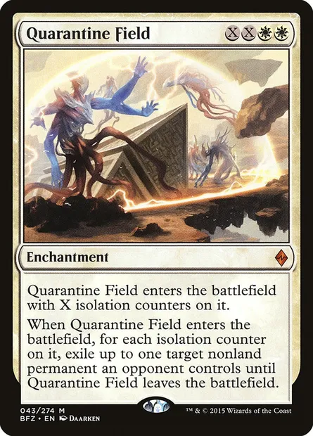 Quarantine Field, Magic card BFZ 43 — Battle for Zendikar set