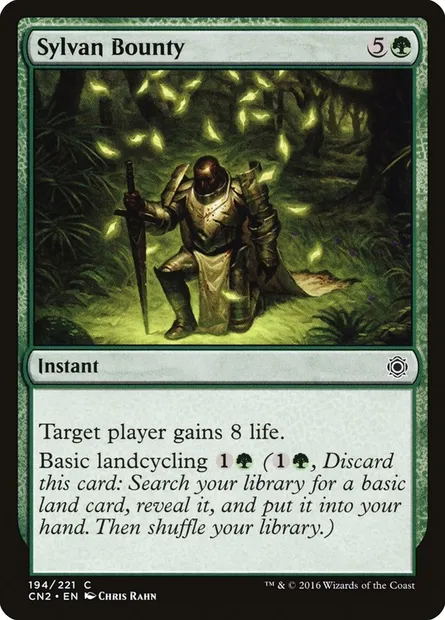 Sylvan Bounty, Magic card CN2 194 — Conspiracy: Take the Crown set