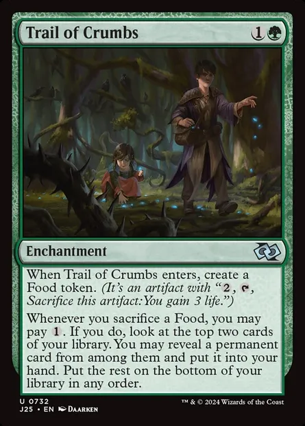 Trail of Crumbs, Magic card J25 732 — Foundations Jumpstart set
