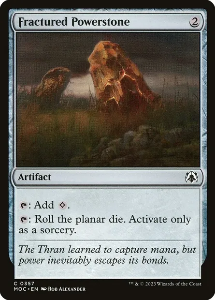 Fractured Powerstone, Magic card MOC 357 — March of the Machine Commander set