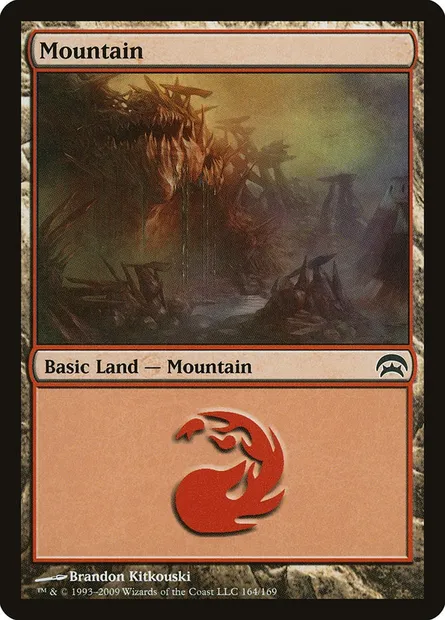 Mountain, Magic card HOP 164 — Planechase set