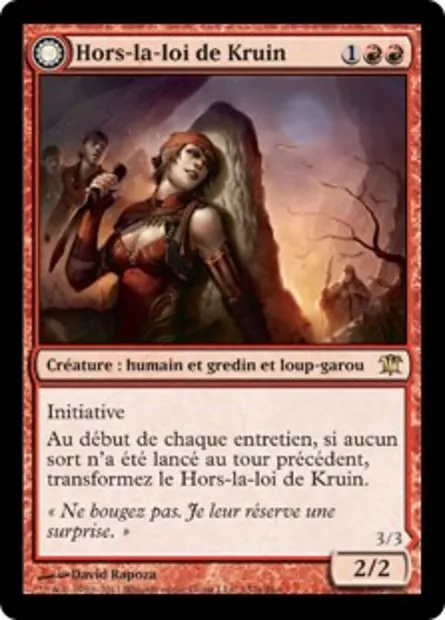 Hors-la-loi de Kruin // Terreur du Col de Kruin, carte Magic ISD 152 — extension Innistrad