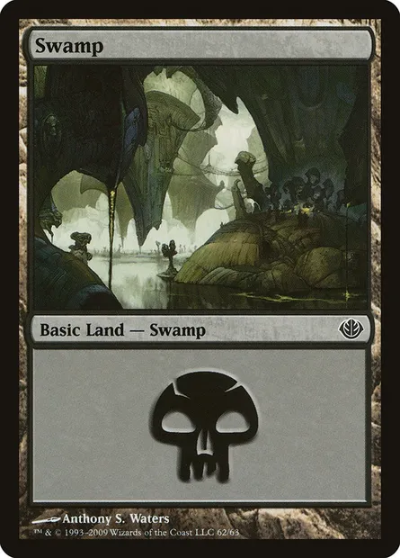 Swamp, Magic card DDD 62 — Duel Decks: Garruk vs. Liliana set