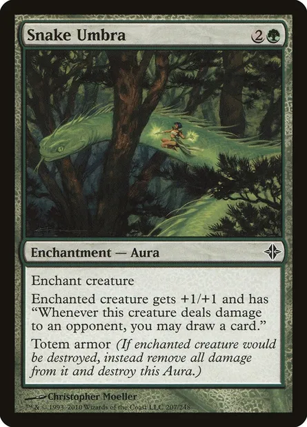Snake Umbra, Magic card ROE 207 — Rise of the Eldrazi set