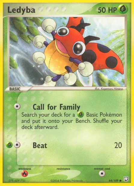 Ledyba, Pokémon card TRR 64 — Team Rocket Returns set