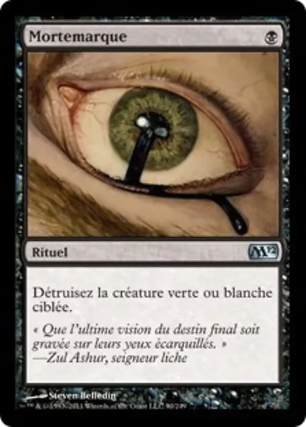 Mortemarque, carte Magic M12 90 — extension Magic 2012