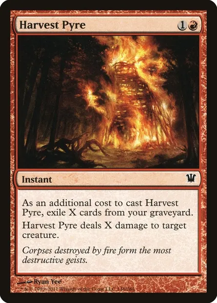 Harvest Pyre, Magic card ISD 146 — Innistrad set