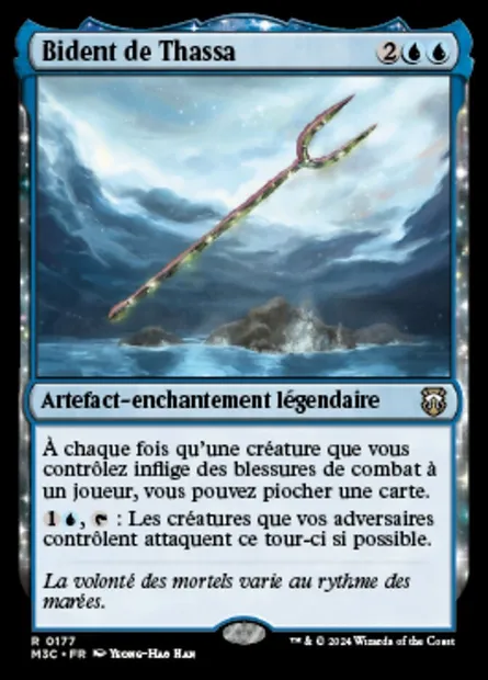 Bident de Thassa, carte Magic M3C 177 — extension Modern Horizons 3 Commander
