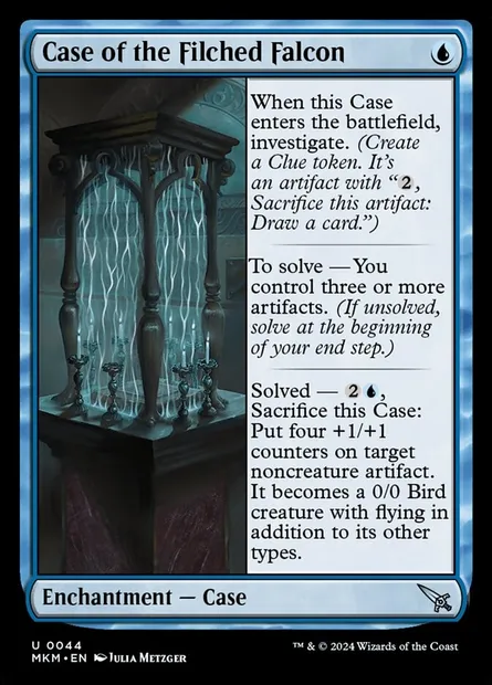 Case of the Filched Falcon, Magic card MKM 44 — Murders at Karlov Manor set