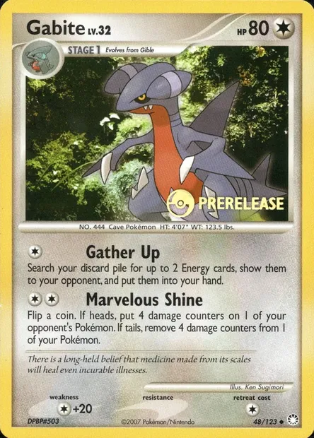 Carmache, carte Pokémon PRE 048 — extension Prerelease Promos