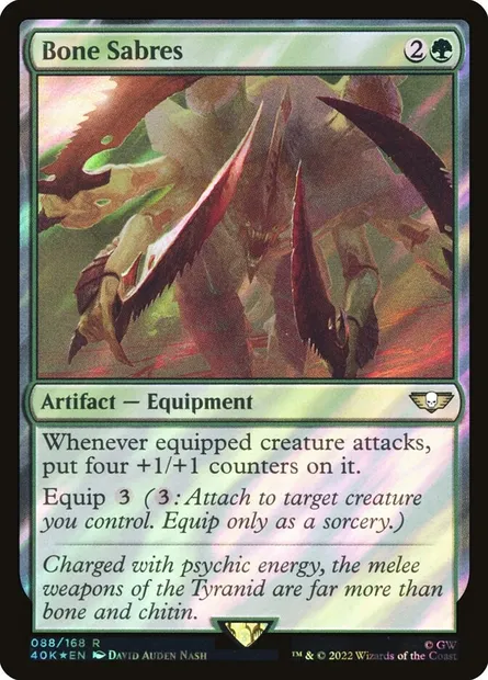 Bone Sabres, Magic card 40K 88★ — Warhammer 40,000 Commander set