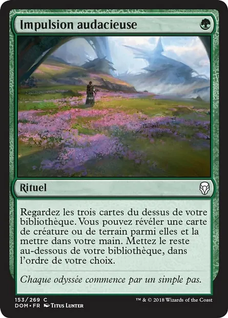 Impulsion audacieuse, carte Magic DOM 153 — extension Dominaria