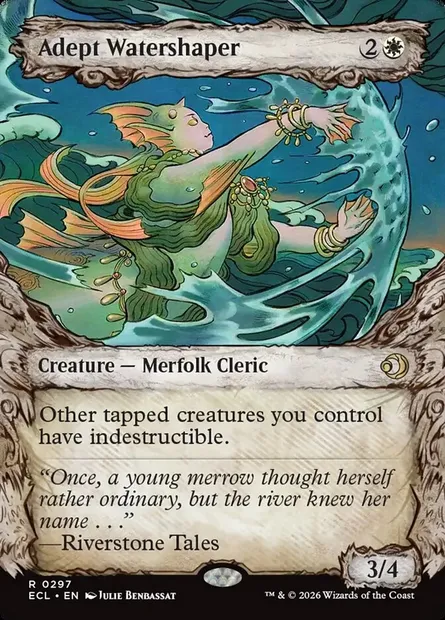 Adept Watershaper, Magic card ECL 297 — Lorwyn Eclipsed set