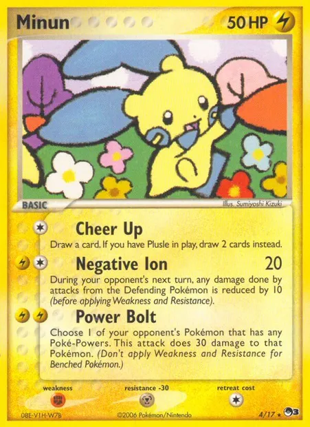 Minun, Pokémon card P3 4 — POP Series 3 set
