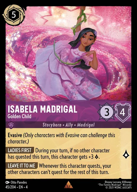 Isabela Madrigal - Golden Child, Disney Lorcana card CH4-045 — Ursula's Return set