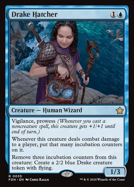 Drake Hatcher, Magic card FDN 35 — Foundations set