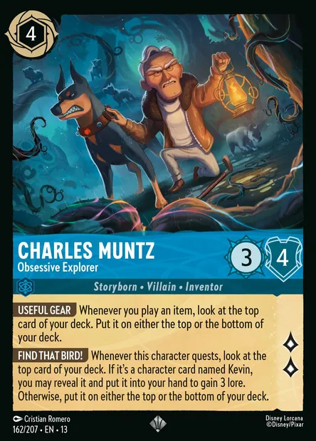 Charles Muntz - Obsessive Explorer, Disney Lorcana card CH13-162 — Attack of the Vine! set