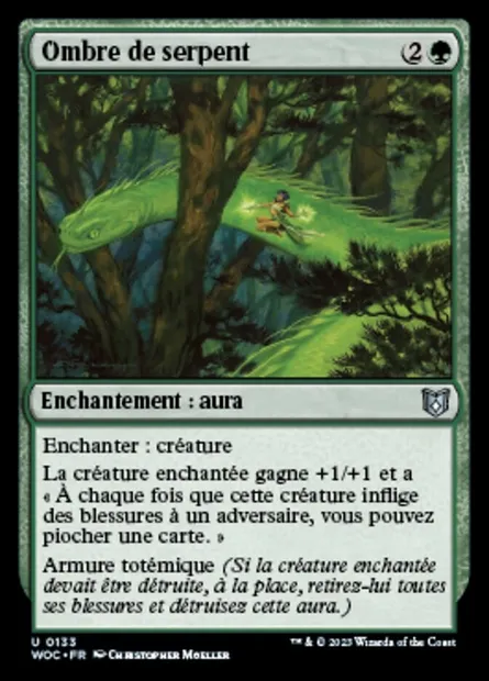 Ombre de serpent, carte Magic WOC 133 — extension Wilds of Eldraine Commander