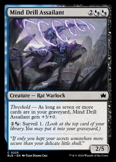 Mind Drill Assailant, Magic card BLB 225 — Bloomburrow set