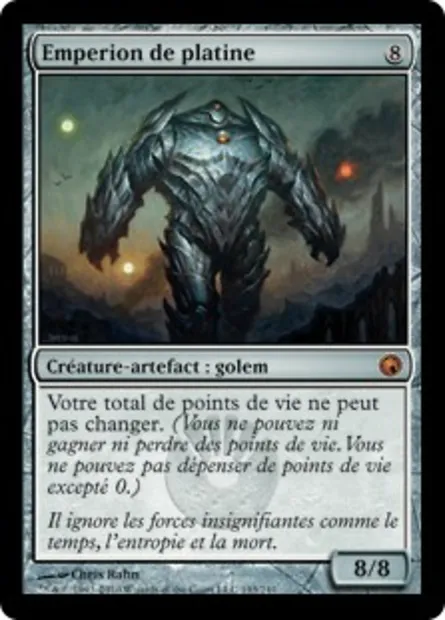 Emperion de platine, carte Magic SOM 193 — extension Cicatrices de Mirrodin