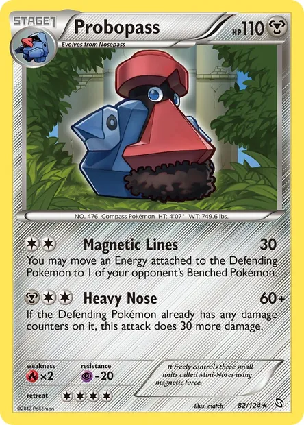 Probopass, Pokémon card DRX 82 — Dragons Exalted set