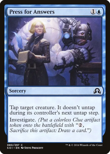 Press for Answers, Magic card SOI 80 — Shadows over Innistrad set