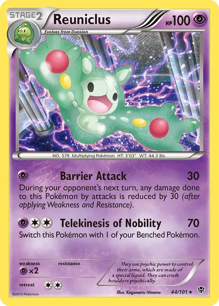 Reuniclus, Pokémon card PLB 44 — Plasma Blast set