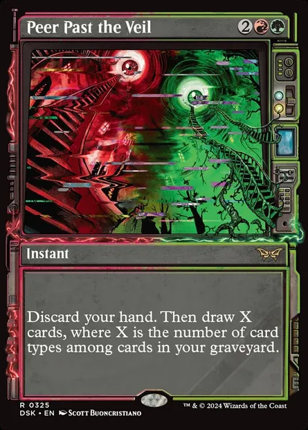 Peer Past the Veil, Magic card DSK 325 — Duskmourn: House of Horror set