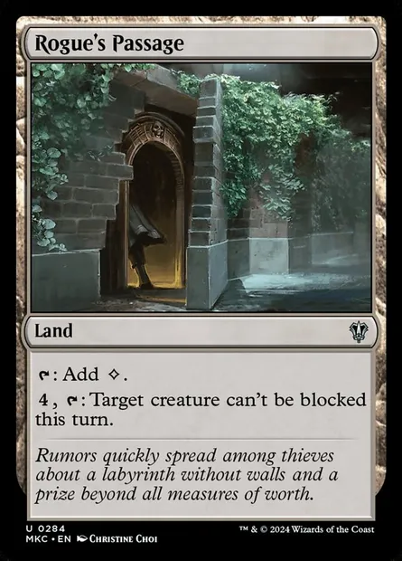 Rogue's Passage, Magic card MKC 284 — Murders at Karlov Manor Commander set