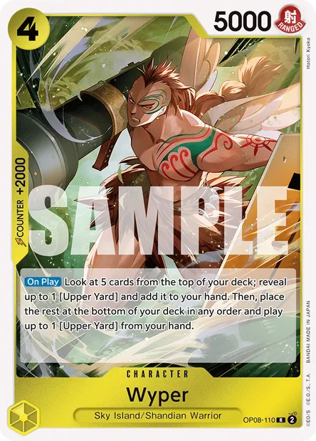 Wiper, carte One Piece OP08-110 — extension TWO LEGENDS