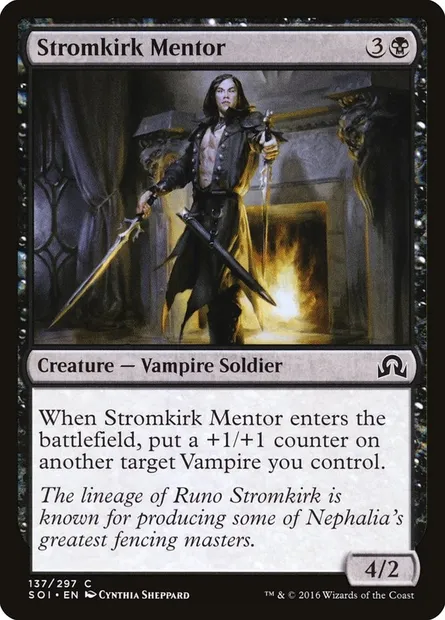 Stromkirk Mentor, Magic card SOI 137 — Shadows over Innistrad set