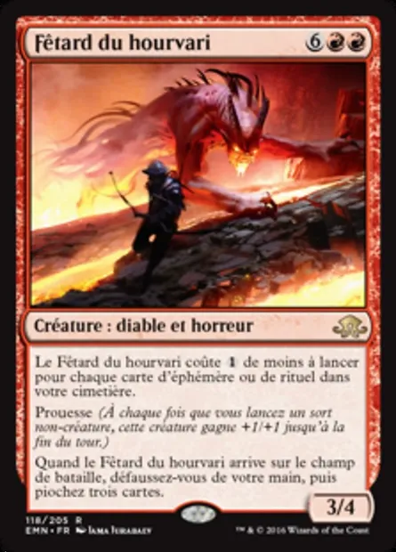 Fêtard du hourvari, carte Magic EMN 118 — extension La lune hermétique