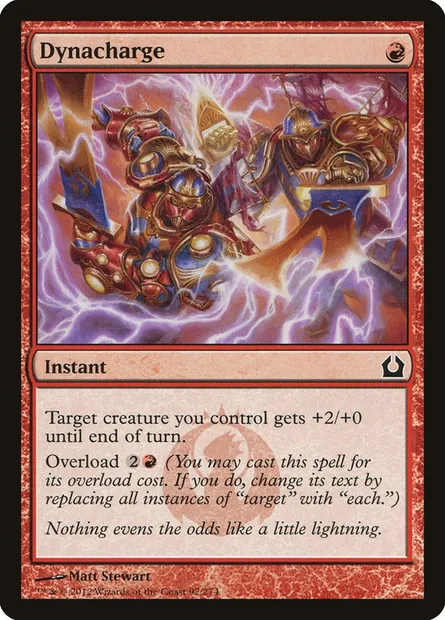 Dynacharge, Magic card RTR 92 — Return to Ravnica set