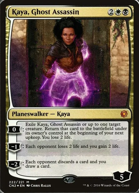 Kaya, Ghost Assassin, Magic card CN2 222 — Conspiracy: Take the Crown set