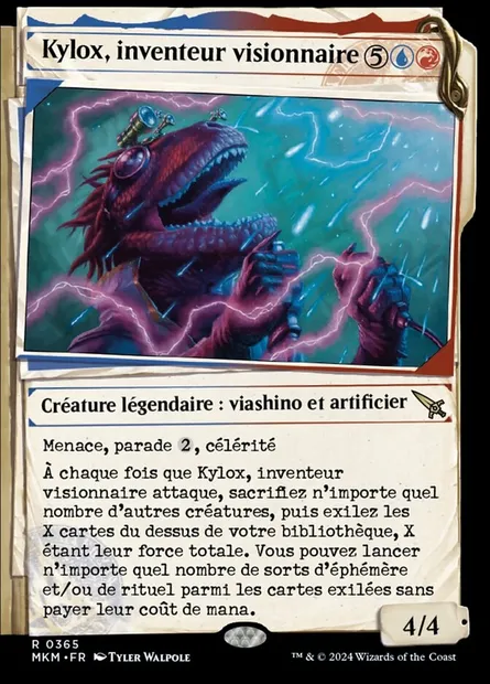 Kylox, inventeur visionnaire, carte Magic MKM 365 — extension Murders at Karlov Manor