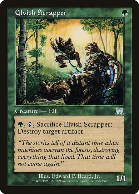 Elvish Scrapper, Magic card ONS 258 — Onslaught set