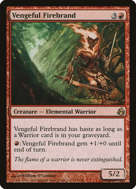 Vengeful Firebrand, Magic card MOR 111 — Morningtide set
