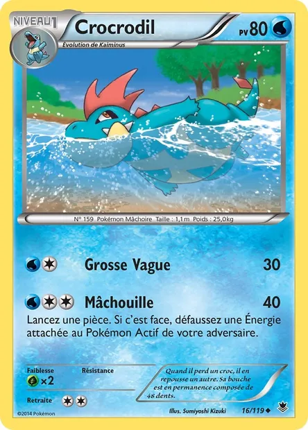 Crocrodil, carte Pokémon PHF 16 — extension Vigueur Spectrale