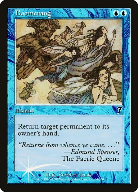 Boomerang, Magic card 7ED 64★ — Seventh Edition set