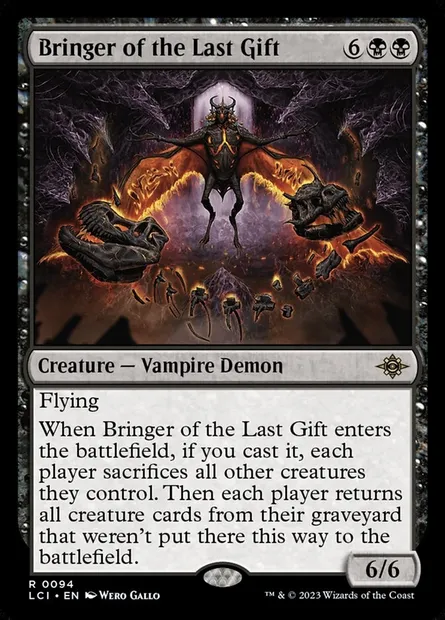 Bringer of the Last Gift, Magic card LCI 94 — The Lost Caverns of Ixalan set