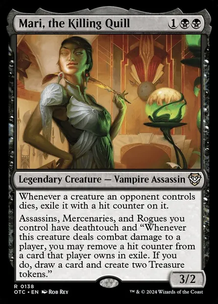 Mari, the Killing Quill, Magic card OTC 138 — Outlaws of Thunder Junction Commander set