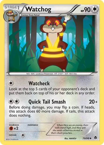 Watchog, Pokémon card EPO 79 — Emerging Powers set