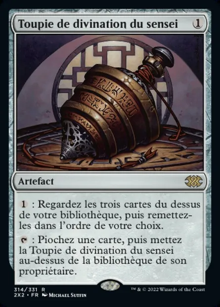 Toupie de divination du sensei, carte Magic 2X2 314 — extension Double Masters 2022