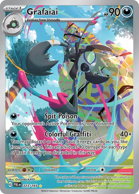 Grafaiai, Pokémon card PAL 223 — Paldea Evolved set