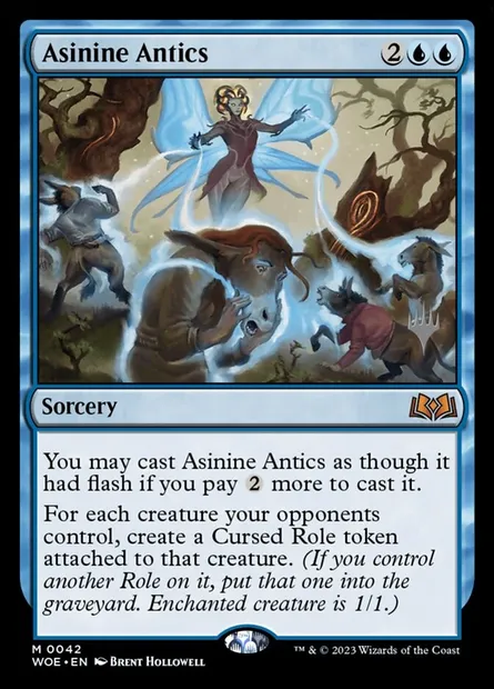 Asinine Antics, Magic card PWOE 42p — Wilds of Eldraine Promos set