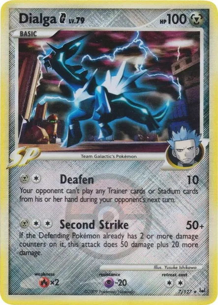 Dialga G Lv.79, carte Pokémon LGP 007-2 — extension League Promos